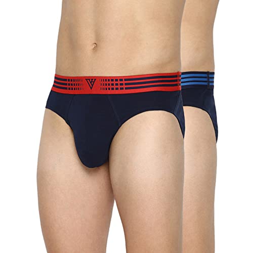 Image of Van Heusen Men Anti Bacterial Briefs - 100% Combed Cotton - Pack of 2 - Colour Fresh, Moisture Wicking