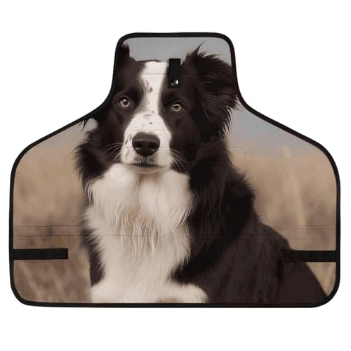 Delantal Border Collie con múltiples bolsillos ajustable miniatura 1