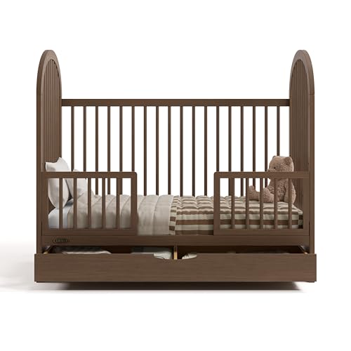 Graco Olivia 3-in-1 Convertible Crib with Drawer (Hazelnut) – Converts from Baby Crib to Toddler Bed and Daybed, GREENGUARD Gold Certified, Baby Safety Alliance Verified, Easy Assembly - image 9