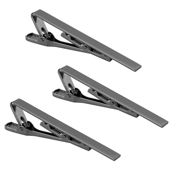 Roctee Tie Clips for Men, 3 Pack Men's Tie Clips Necktie Tie Bars Tie Pins for Men Accessories