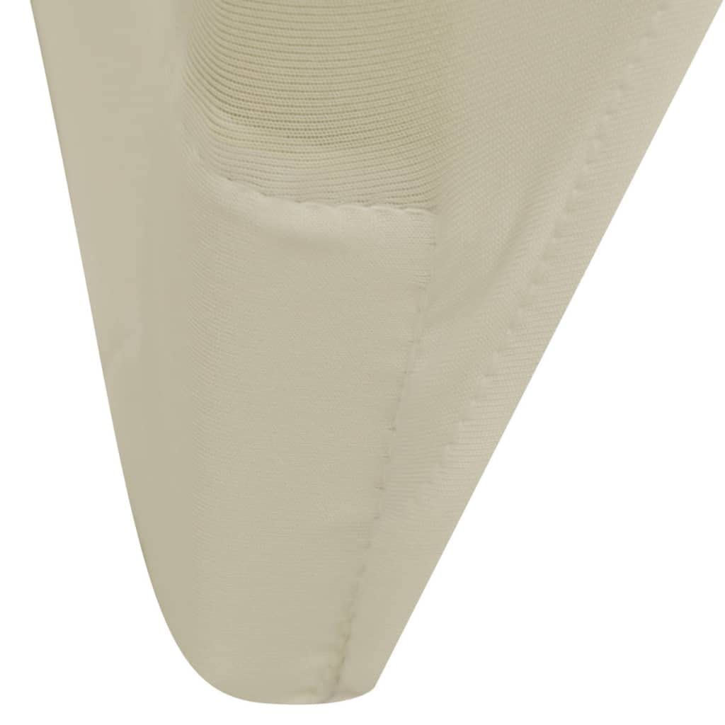 Set di 6 coprisedie in tessuto elasticizzato color crema, per matrimoni, banchetti, eventi, adatti per tutte le sedie tradizionali fino a 100 cm di altezza, lavabili, resistenti, versatili