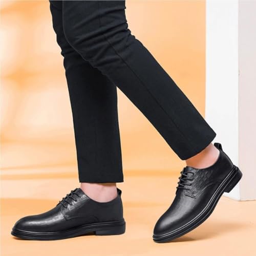Mens Business Tuxedo Oxfords Dress Shoes, Round Toe Lace-up Business Derby Classic Tuxedo Shoes2