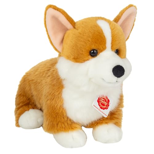 Teddy Hermann 91990 Corgi 30 cm, Sonderedition Lieblingshunde, Kuscheltier mit idealem Recyclinganteil (Füllmaterial)