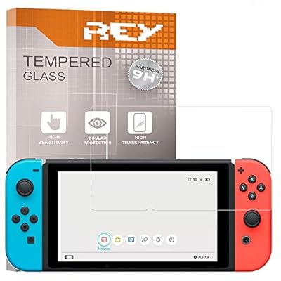 REY Protector de Pantalla para Nintendo Switch, Cristal Vidrio Templado Premium | Ya disponible en tu tienda friki favorita! En mundofriki.es!