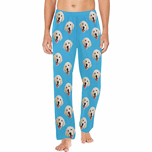 MyPupSocks Personalized Face Pajamas Pants Photo Pajama Bottoms for Men S-XXL