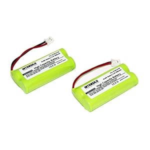 INTENSILO 2 x NiMH accu 800 mAh (2,4 V) voor draadloze vaste telefoon Siemens Gigaset A160, A165, A165 Trio zoals V30145…