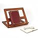 Tressify Portable Reading Book Stand, 11.7 X 9.3 in Wooden Holder, Adjustable and Foldable Design, for Students