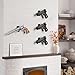 Pistol Wall Mount Rack - Adjustable Handgun Display Holder Fits Most Pistol and Revolver, Rubber-Wraped Wall Mount Pistol Holder, Pistol Display Rack, Gun Display Wall Mount, Revolver Stand, 4 Pcs