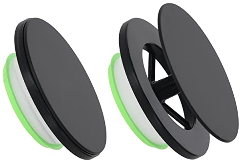 KOTARBAU® Tellerventil Rund für Rohranschluss Ø 125mm Schwarz Anemostat Ablufttellerventil Lüftungsgitter Deckenventil Kunststoff Decken Diffusor Abluft Lüftungsventile Abdeckungs Ausgangswand Decken