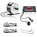 Lounsweer 4 Pack Small Brushed Permanent Magnet Electric Motor for E Scooter Speed Control 24v 350w 3000rpm and Gt2 Pulleys 6-60v 12v 24v 36v 48v 30a PWM Dc Motor Controller 30a Switch Controller