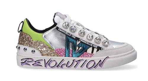 Chaussures Olivia Multi Animalier White, l'éclat de l'argent et des finitions de caractère