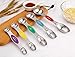 Magnetic Measuring Spoons Set of 5 Stainless Steel Dual Sided Stackable Teaspoon for Measuring Dry and Liquid Ingredients (Color)