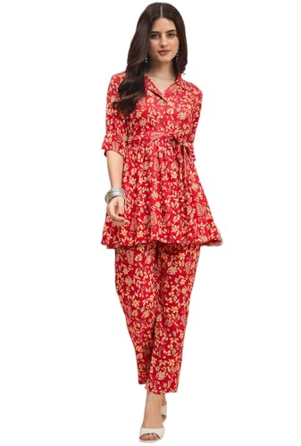 Image of Truvon Fashions Women's Co-Ords Set, Kurta and Pant Set