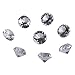 LONGWIN 30mm(1.2 inch) Crystal Diamond Themed Dinner Party Table Decoration Party Favors Gift Idea Pack of 8 (Clear)
