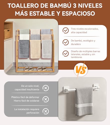 La mejor selección de Toallas de pie los 10 mejores. 6 Imagen adicional