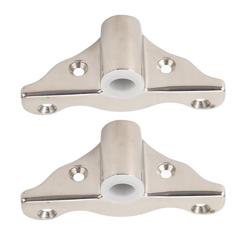 Qiilu Oar Lock Holder, 2PCS 1/2in Oarlock Socket 316 Stainless Steel Polished Finish Side Mount for Yacht RV Marine by Qiilu - Image 6