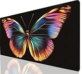 Tappetino Mouse Gaming Farfalla Mouse Pad XXL 900x400mm Design Resistente, Colore Tappetino Scrivania Grande Superficie Base Gomma, Sottomano Scrivania per Presa Stabile su Superfici Gifts a-3331