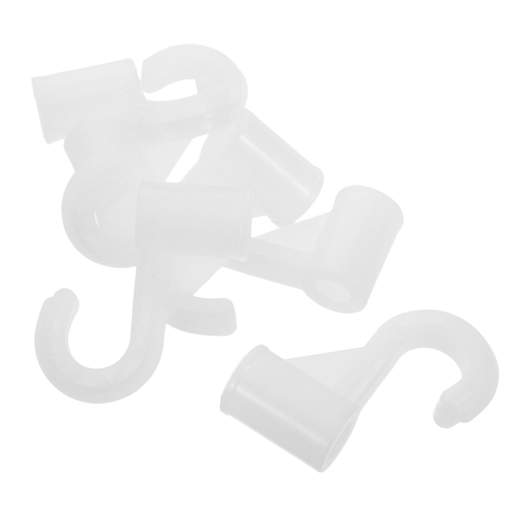 ABOOFAN 6Pcs Closet Rod Bracket Heavy Duty Wardrobe Hook for Hanging Clothes Closet Pole Holder for Bedroom Storage Design for Wardrobes