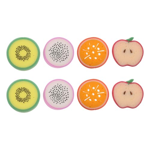 Éponge de bain lavable et ultra douce en PU : lot de 8 fruits mignons