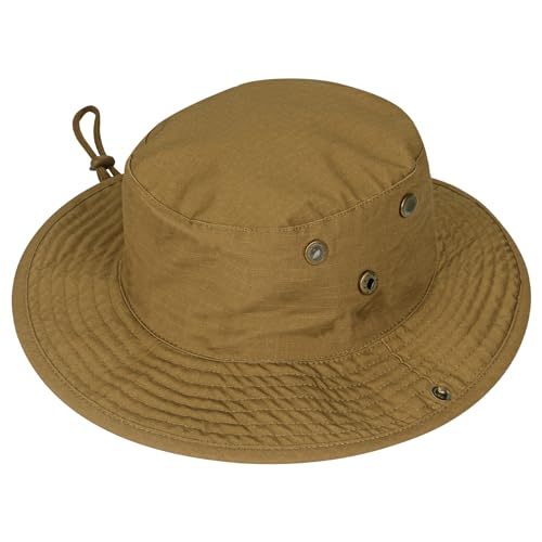 Image of Sun Hats for Men Women Boonie Hat Foldable Fishing Hat UPF 50+ Bucket Hat for Fishing Hiking Garden Safari Beach