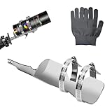 Spray Paint Can Shaker for Reciprocating Saw, Double Clamp Designs for Better Slip Resistance, One Click Adjustment Paint Shaker Mixer Made of Stainless Steel Fits 2" - 3" Cans (Silver)