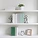 TWINKLEMON Metal Bookends People Bookends Decorative Cute Book Ends for Shelves Bookshelf Home Office Desk Reading Decor Bookshelf Decor for Book Lovers Gift
