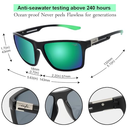 Image of INFI Fishing Polarized Sunglasses for Men Driving Running Golf Sports Glasses Square UV Protection Designer Style Unisex