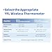 YFL Wireless Temperature Data Logger Reusable Temperature Sensor USB-Free Thermometer Recorder High Accuracy Thermometer with PDF Reports 180 Days Room Temperature Monitor Indoor Outdoor-1 Pack