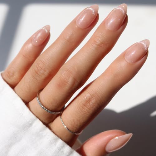 Glamnetic Press On Nails - Short Almond, Velvet Fake Nails 30 Pc ...