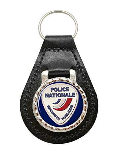 Giftshop UK Porte-clés Police Nationale en cuir