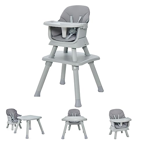 Lifezeal Trona Multifuncional De Bebé, Trona Con Funda De Tela Desmontable, Combinación De Trona De Bebé Con Mantel De Juguete, Trona De Bebé Desmontable Para Niños De 7-36 Meses Gris Lifezeal Trona Multifuncional De Bebé, Trona Con Funda De Tela Desmontable, Combinación De Trona De Bebé Con Mantel De Juguete, Trona De Bebé Desmontable Para Niños De 7-36 Meses Gris