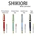 Sailor Professional Gear Slim Fountain Pen (MF) Shikiori Dragon Palace with converter ＆ W zipper case (Japan Import) (11-1227-301)