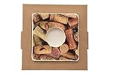 In marmo naturale SVE Tealight Portalume, Marmo, Corks, 10x10x2.4 cm