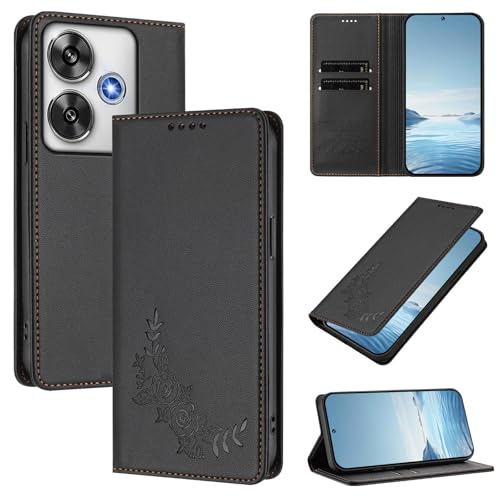 �X�}�z�P�[�X �Ή��@�� for Xiaomi Poco F6 5G,�Ή��@�� for Redmi Turbo 3 �yRFID�u���b�N�z�y�J�[�h�z���_�[�t�����z �}�O�l�b�g�J�� �X�^���h�@�\�t���z�X�}�z�P�[�X Black