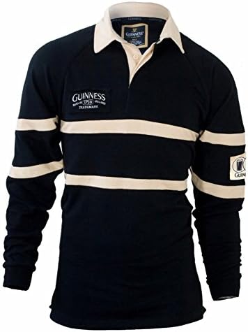 GUINNESS TWO PATCH JERSEY BLACK LARGE