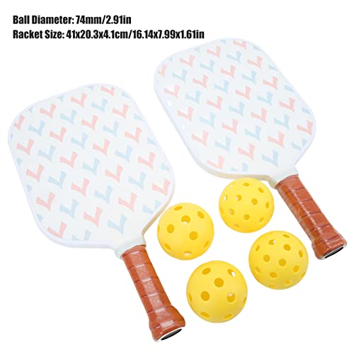 Pás de Pickleball, Força de Conjunto de Pickleball de Fibra de Carbono para Uso Interno