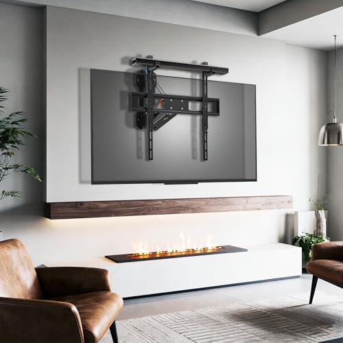 14 Best Smart TV Mounts with Full Motion Motorized in 2026 5 Yegosh Motorized Pull Down TV Mount with Speaker Bracket Over Fireplace, Electric Height Adjustable Wall Mount for 32-70" TV up to 77lbs, Full Motion Swivel & Tilt, Remote Control, Max VESA 600x400mm
