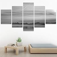 SIGNWIN 5 Panel Canvas Wall Art High Contrast Scenery for Home Decorations Ready to Hang - 60