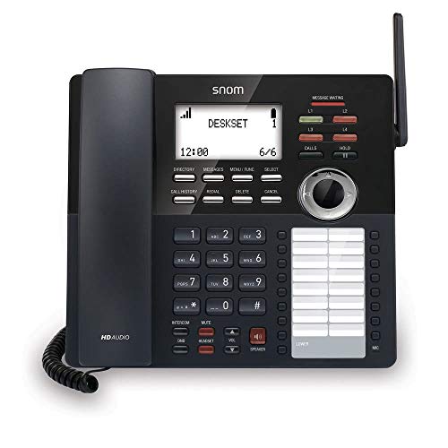 Teléfono de escritorio Snom M18 KLE SIP DECT 4 líneas