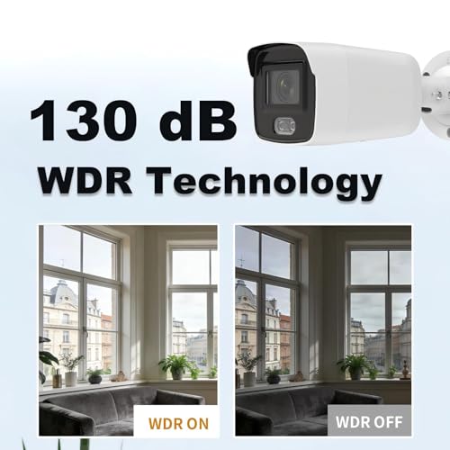 Image of DS-2CD2047G2-LU 4MP Color Vu Mini Bullet IP Camera, PoE Security Cameras, 24 /7 Colorful Imaging, Human /Vehicle Detection, 130 dB WDR, H.265+, IP67 Waterproof(International English Version)