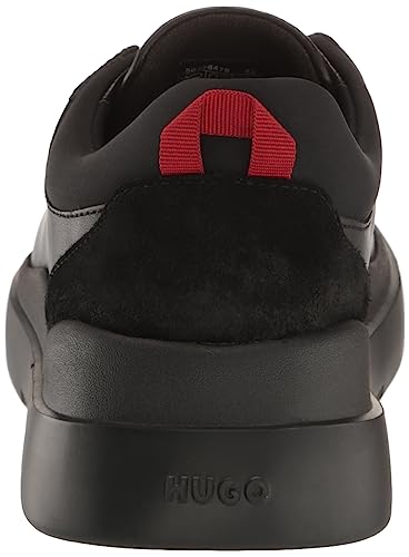 Image of Hugo Mens Cupsole Leather Lace Up Sneaker
