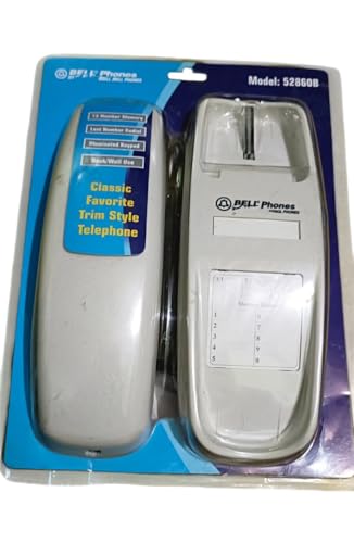 North-Western-Bell-Phones-52860-Bell-Trimline-Corded-52860B-White-Lighted-Keypad