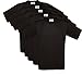 Produktbild 5er PACK T-Shirt mit kurzem Ärmel, Rundhalsbund. T-Shirt aus 100% ringgesponnener Baumwolle (M, schwarz)