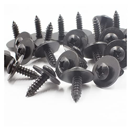 Vis de fendeur de carrosserie M5 M6 | Lot de 10 rivets métalliques fixes 908-3M6