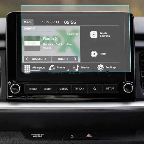 Film navigation voiture pour Kia Stonic 2021 2022 protection écran verre trempé 8 pouces