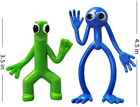 Puruuige Rainbow Friends Figure 8pcs, Popular Game Cartoon Characters Statue Collectibles Model Figure Ornaments 3.5-4.5 inches for game fans