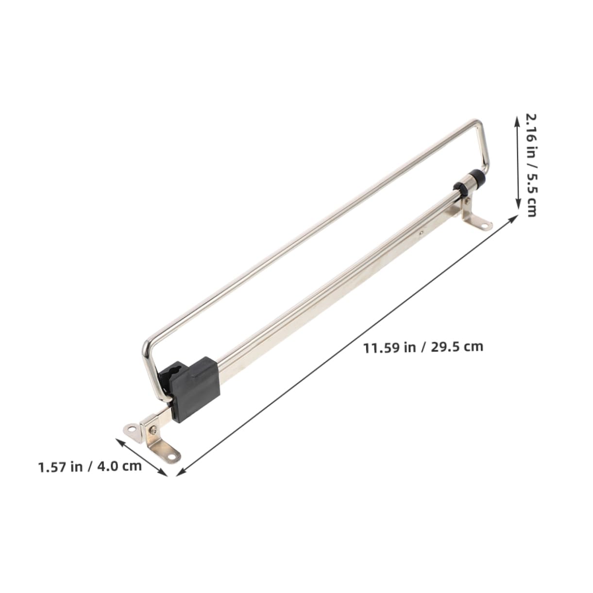 Cabilock 2Pcs Retractable Closet Valet Rod Clothing Rail for Easy Pull Out Clothes Storage Air Drying Ceiling Mounted Design for Closet Organization and Modern Decor