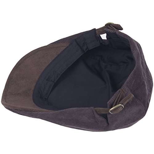 Raon N350 New Daily Item Corduroy Newsboy Cap Beret Cabbie Flat Golf Club Gatsby Hat (Gray) #TOP1