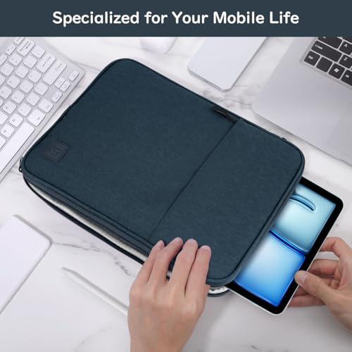 Dadanism 9-11 Pulgadas Funda Bolsa Protectora Acolchada para iPad (A16) 11", iPad Air/Pro 11", i-Pad 10.ª Gen 10,9" Air 5/4, i-Pad 9/8/7.ª Gen 10,2", Galaxy Tab A9+ 11", Tab M11 11", Añil - imagen 6