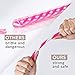 Cupture Reusable & Unbreakable Color Striped Straws - 12 Count + Free Brush